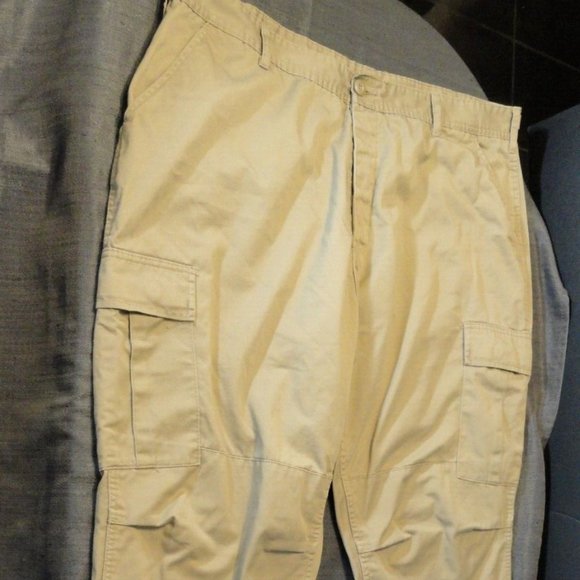 ROTHCO TAN KHAKI BDU TACTICAL COMBAT CARGO HOT WEATHER RIPSTOP PANTS 2XL SV 1224 - Picture 1 of 12